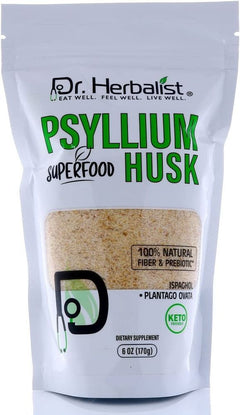 Psyllium Husk Powder 170g - Plantago Ovata (Isabgol), Soluble Fiber
