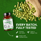 Green Coffee Bean Extract 450mg — Coffea Arabica, Unroasted | Naturally Rich in Chlorogenic Acid | Halal, 60 Capsules view 7