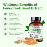 Fenugreek Capsules 350mg (Methi) — Trigonella Foenum-Graecum | Traditionally Supports Digestive Wellness | Halal, Capsules view 4