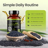 Black Seed Oil Capsules 1600mg — Extra Strength Cold-Pressed Nigella Sativa | Immune & Antioxidant Support | 60 Halal Softgels view 5