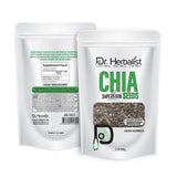 Chia Seeds 400g — Raw Salvia Hispanica | Plant Fiber & Omega-3 ALA | Halal view 3
