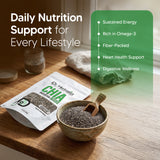Chia Seeds 400g — Raw Salvia Hispanica | Plant Fiber & Omega-3 ALA | Halal view 7