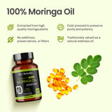 Moringa Oil Capsules 1600mg — Cold-Pressed Seed (Ben) Oil | Oleic-Rich, Tasteless | 60 Halal Softgels view 5
