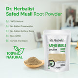 Safed Musli Powder 200g — Single-Ingredient Chlorophytum Borivilianum (White Musli) | Traditional Ayurvedic | Halal, No Fillers view 5