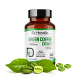 Green Coffee Bean Extract 450mg — Coffea Arabica, Unroasted | Naturally Rich in Chlorogenic Acid | Halal, 60 Capsules view 2