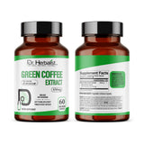 Green Coffee Bean Extract 450mg — Coffea Arabica, Unroasted | Naturally Rich in Chlorogenic Acid | Halal, 60 Capsules view 3