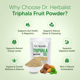 Triphala Powder 200g — Single-Blend Amla, Bibhitaki & Haritaki (Three-Fruit Blend) | Digestive Wellness | Halal, No Fillers view 4
