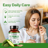 Karela (Bitter Melon) Extract 400mg, Momordica Charantia | Traditionally Supports Digestive Wellness | Halal, Capsules view 5