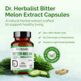 Karela (Bitter Melon) Extract 400mg, Momordica Charantia | Traditionally Supports Digestive Wellness | Halal, Capsules view 6