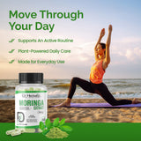 Moringa Leaf Capsules 300mg, Moringa Oleifera (Sahjan) | Natural Source of Vitamins, Minerals & Fiber | Halal, Capsules view 7