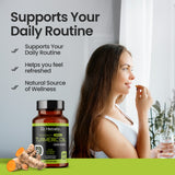 Turmeric Oil Capsules 1600mg, Curcuma Longa, Turmerones | Antioxidant Compounds | 60 Halal Softgels view 7