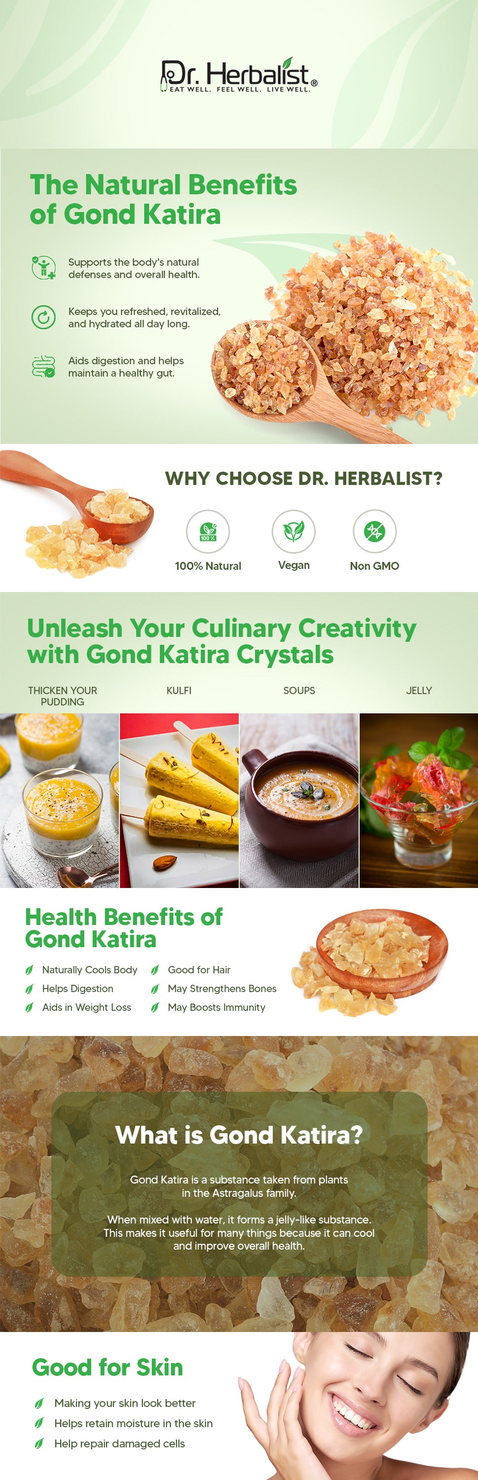 Gond Katira 200g — Edible Tragacanth Gum (Katira) | Traditional Summer Cooler | Halal — feature 1