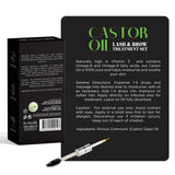 Castor Oil Lash & Brow Serum Set 30ml, Cold-Pressed Castor Oil with Applicator | Nourishes Lashes & Brows | Halal view 2
